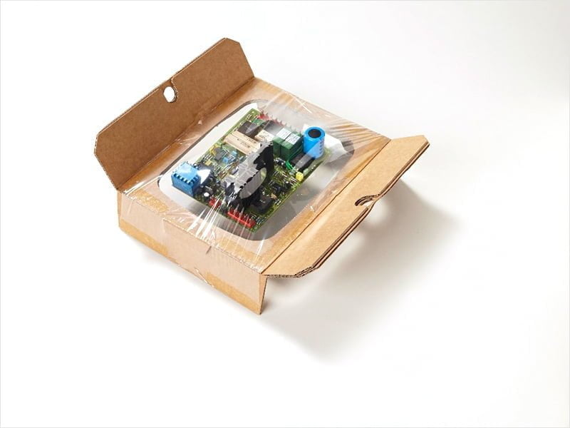 Fixierverpackung für Platine