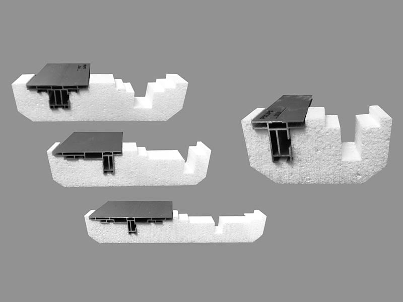 Styroporverpackungen Industrielösung Bauteile